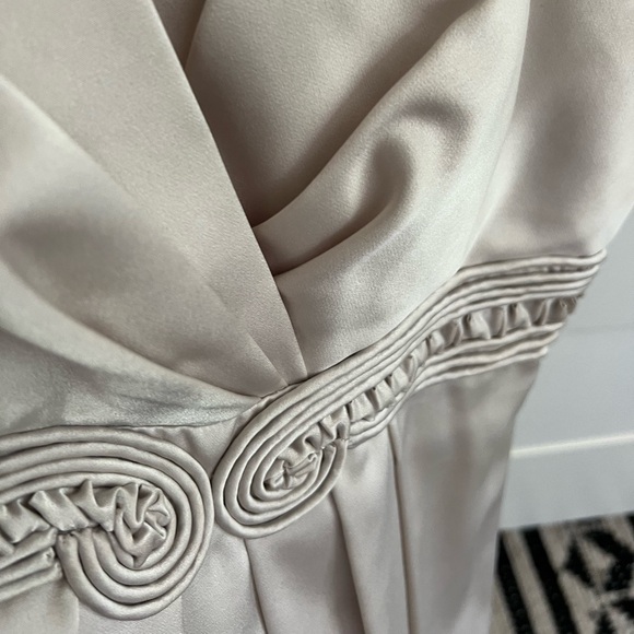 BCBGMaxAzria: VINTAGE Champagne Babydoll Mini Dress - Picture 3 of 6